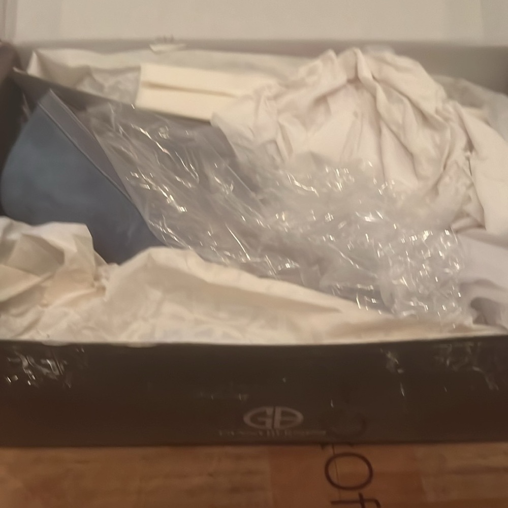 Gianni Bernini Memory Foam Pumps in Violetta Blue Vintage Jean Sz 8 NEW - Picture 15 of 17